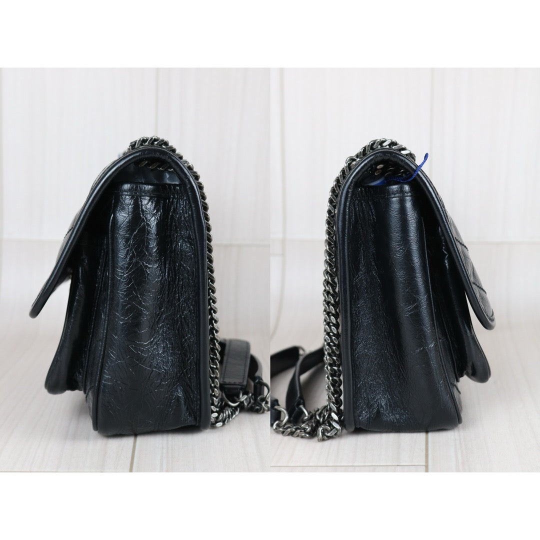 Include Entrupy Certificate of Authenticity｜Very Good ( Rank A)｜  Saint Laurent YSL Saint Laurent Niki  Shoulder Bag Black PM｜W26071703