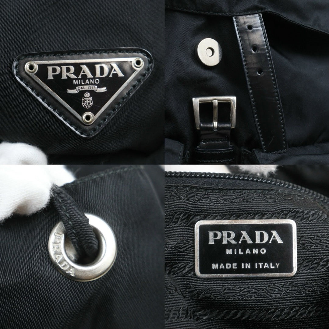 Include Entrupy Certificate of Authenticity｜Good ( Rank AB) ｜Prada  Nylon Black Backpack Medium｜26062602