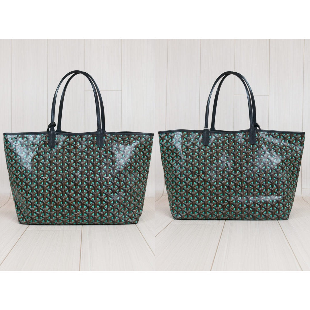 Rank A ｜ Goyard Saint-Louis PM Tote Bag Green｜S24071603