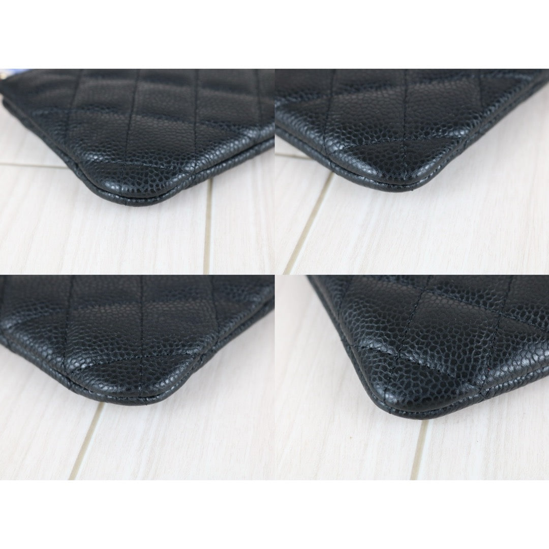 Excellent（Rank SA）｜CHANEL Caviar Skin Calf Leather Card Holder Black ｜X25082804