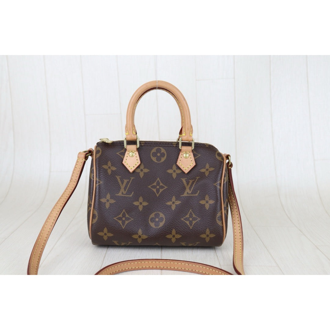 Good ( Rank AB)｜LV Monogram Nano Speedy  Shoulder Bag｜S25092803