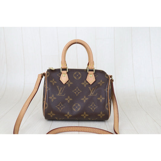 Good ( Rank AB)｜LV Monogram Nano Speedy  Shoulder Bag｜S25092803