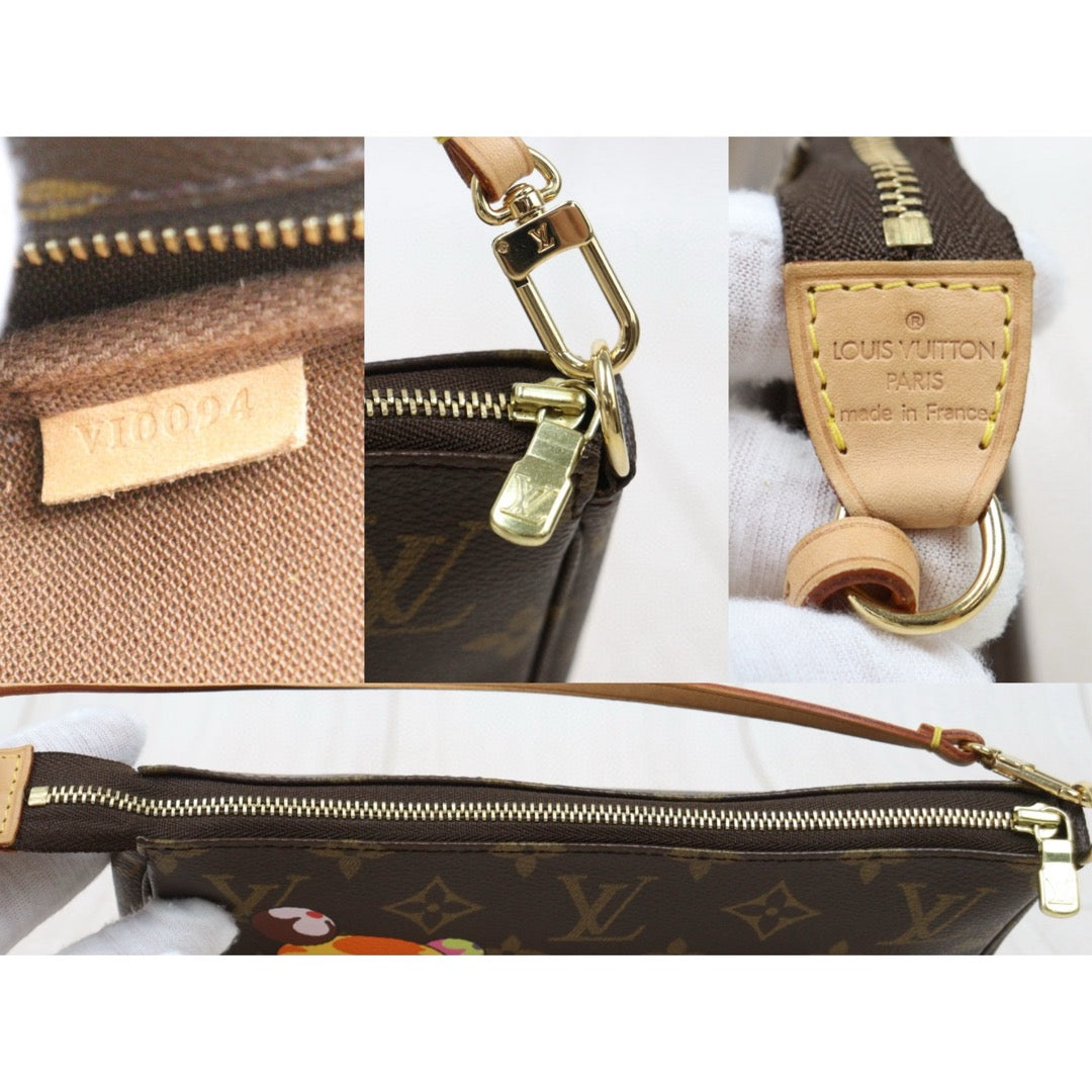 Very Good ( Rank A)｜ LV Takashi Murakam Panda Monogram Pochette Accessoires ｜25050229