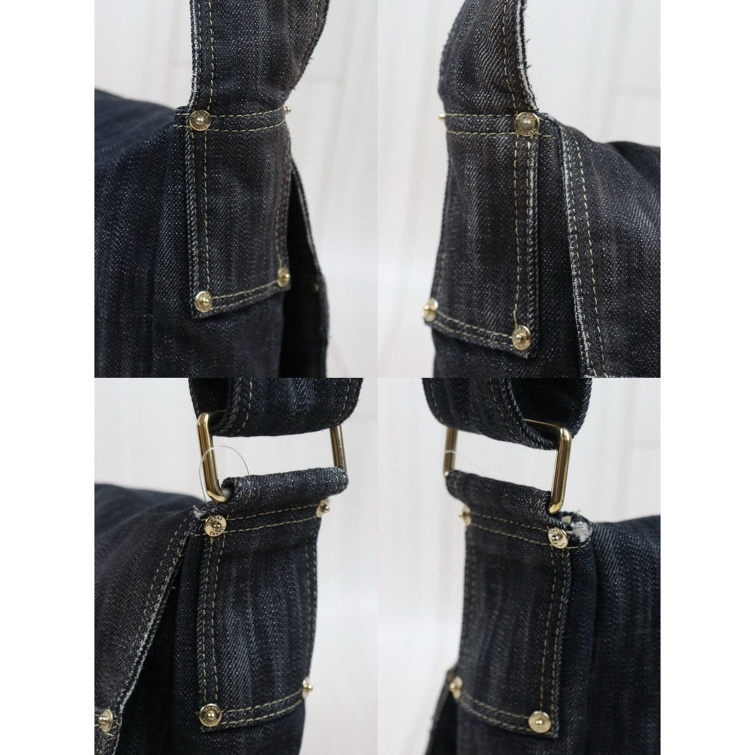 Good ( Rank AB)｜ CHANEL  Denim Blue Shoulder Bag Made in 2005-2006 Year｜P25012208