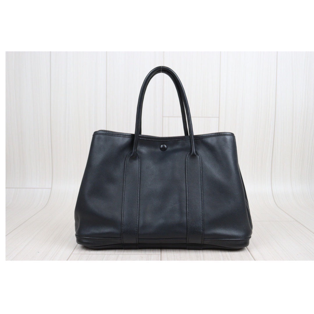 Rank AB ｜ HERMES Garden Party TPM Swift Black Handbag ｜23112328