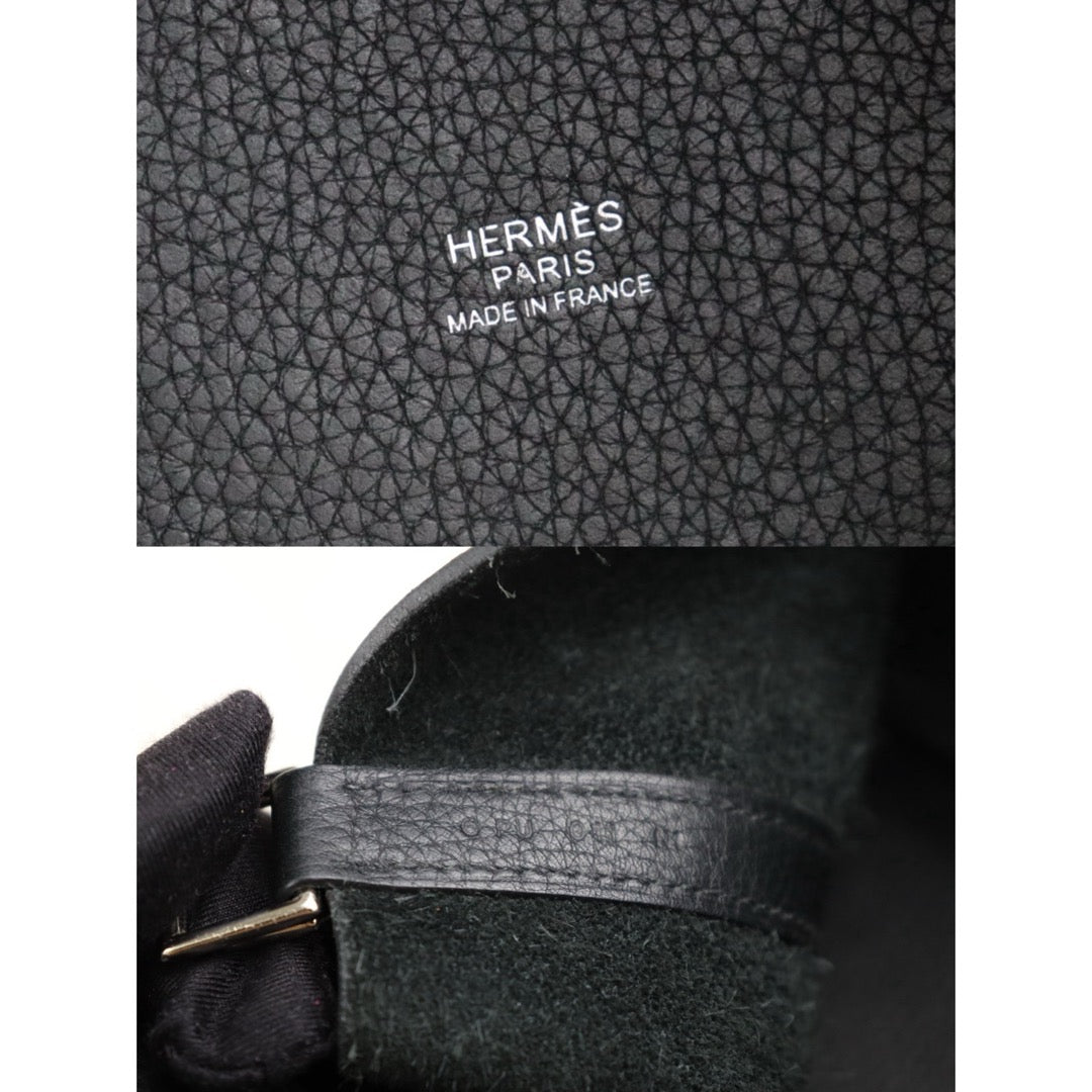 Very Good ( Rank A)｜ Hermes Picotin Lock 18 TC Leather HandBag Black C Stamp Made In 2018Year｜H25081801