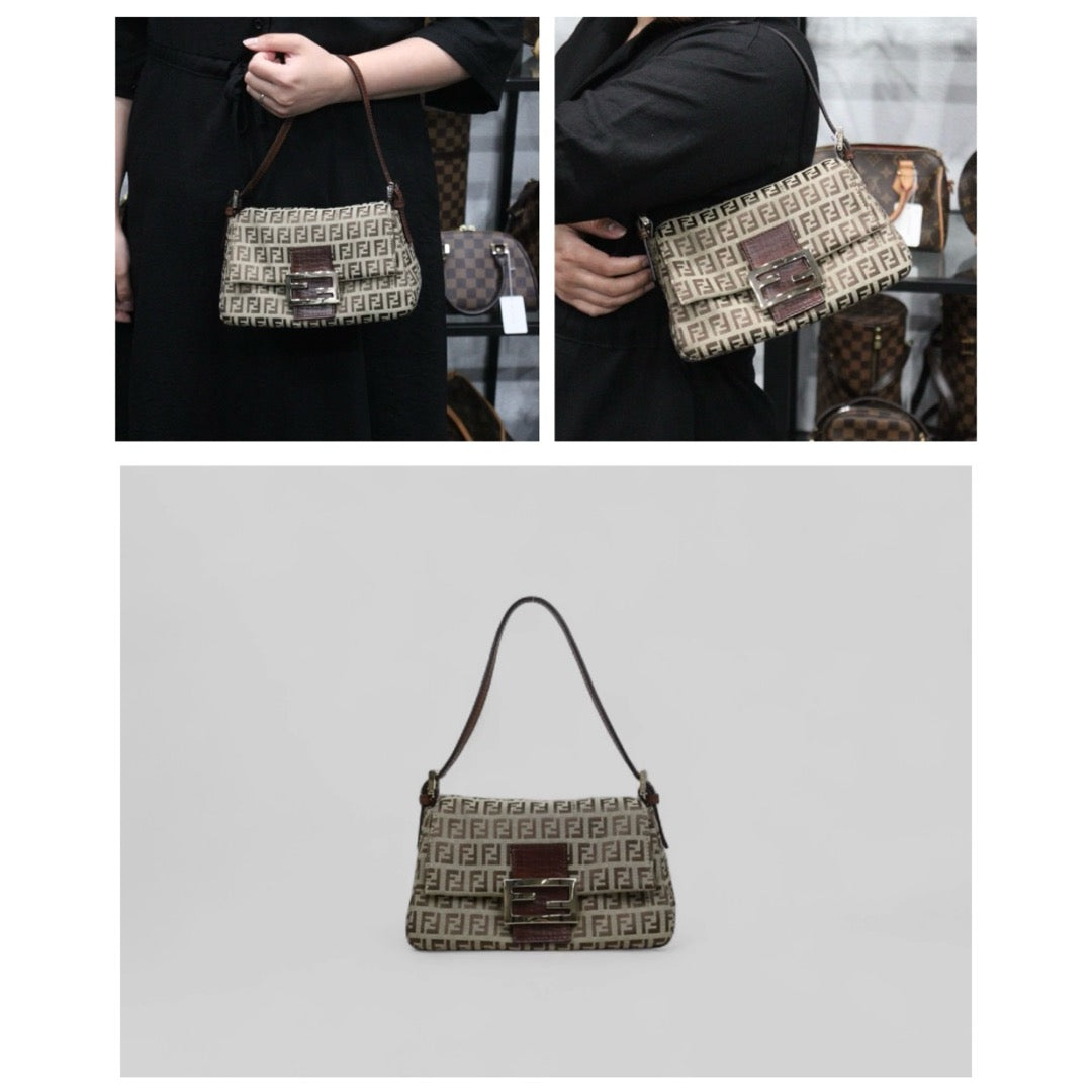 Very Good ( Rank A)｜ FENDI Mamma Baguette Shoulder Bag  Gold Hardware｜25050803