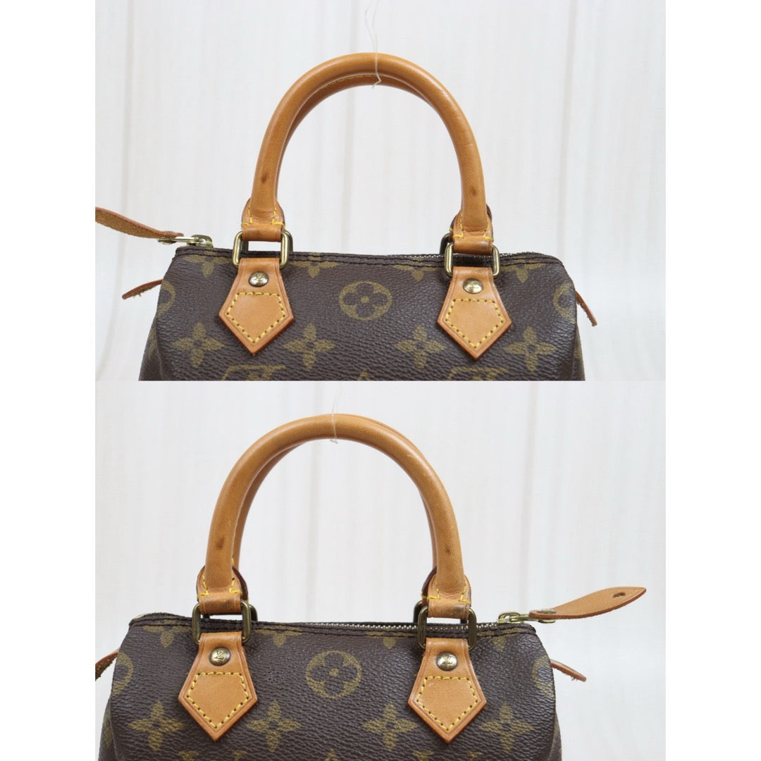 Include Entrupy Certificate of Authenticity｜Good ( Rank AB)｜ Louis Vuitton Monogram Mini Speedy Hand Bag  With Shoulder Strap｜26042808