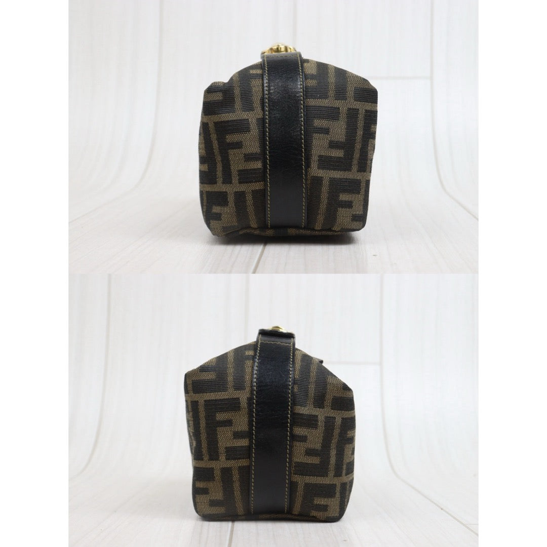 Include Entrupy Certificate of Authenticity｜Very Good ( Rank A)｜ FENDI PM Zucca Handbag ｜26090803