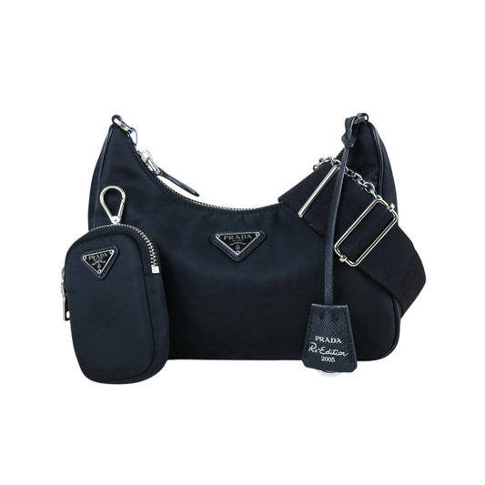 Include Entrupy Certificate of Authenticity｜Very Good ( Rank A)｜ PRADA Re-Edition 2005 Re-Nylon Hobo ｜S26062903