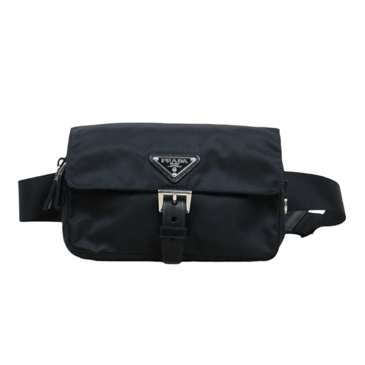 Very Good ( Rank A)｜ PRADA Nylon Body Bag Waist Bag Black｜P25051606