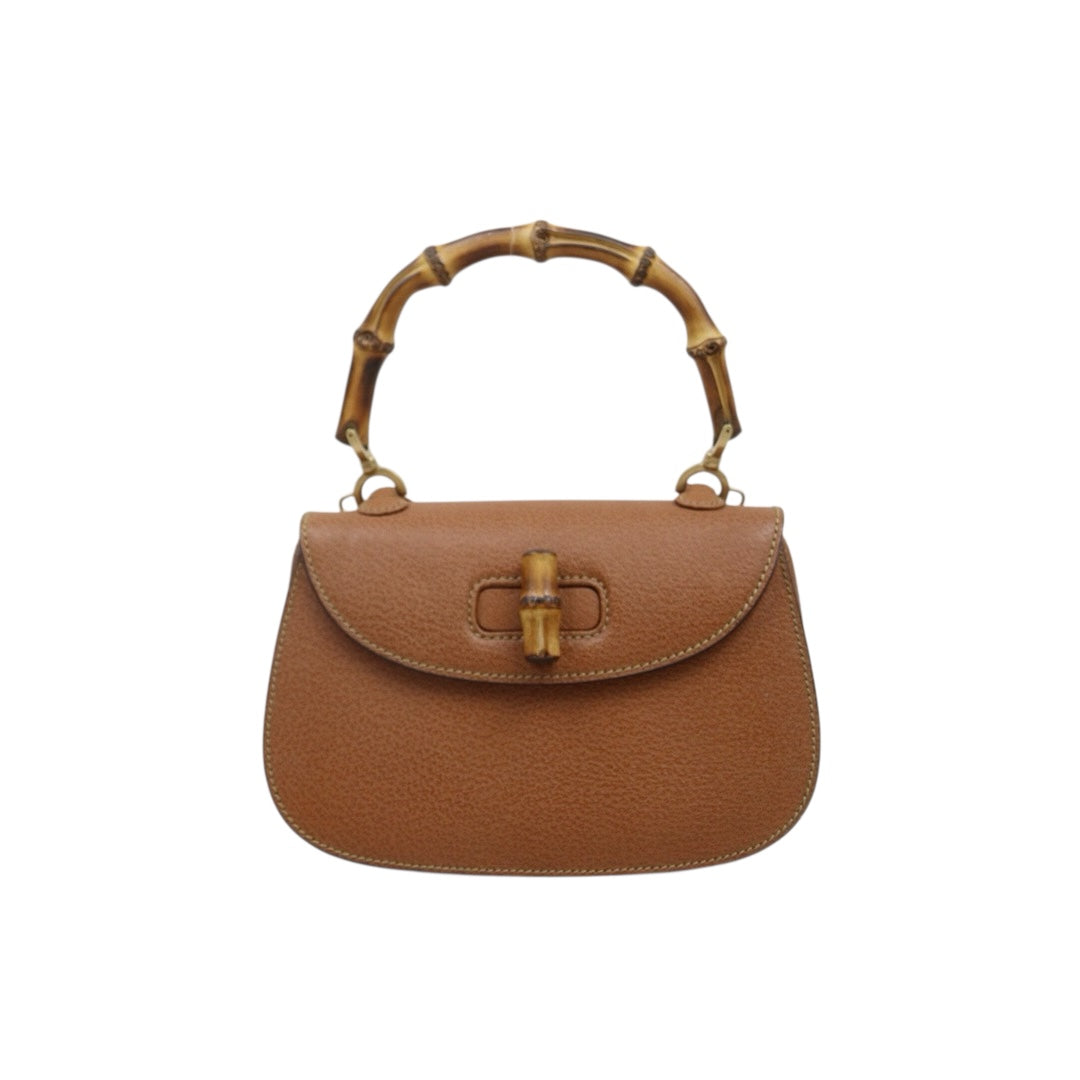 Very Good ( Rank A) ｜ GUCCI Vintage Bamboo Hand Bag  Brown ｜25060302
