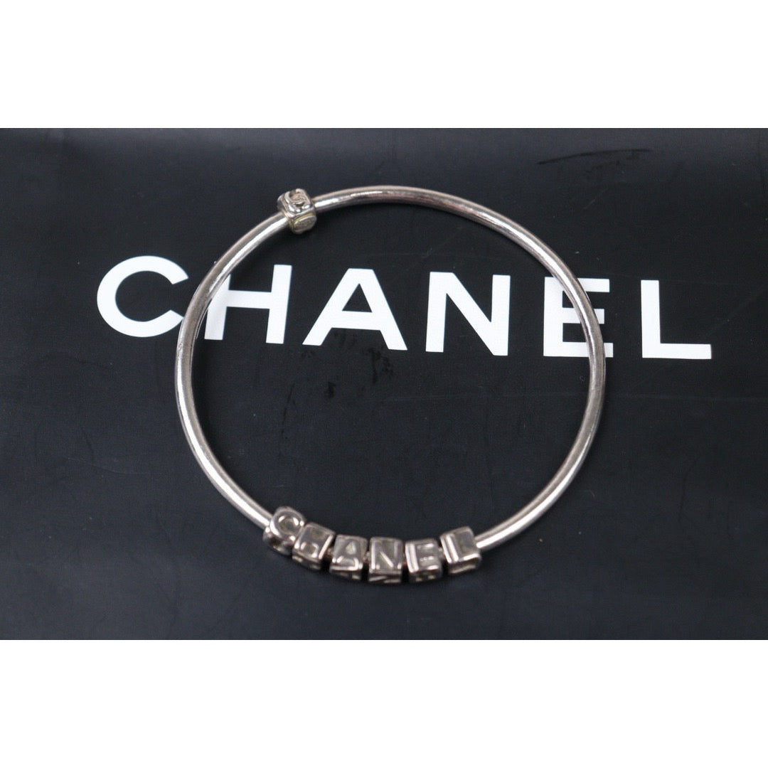 Very Good ( Rank A) ｜CHANEL Vintage Silver Plating Bracelet｜Y24080208