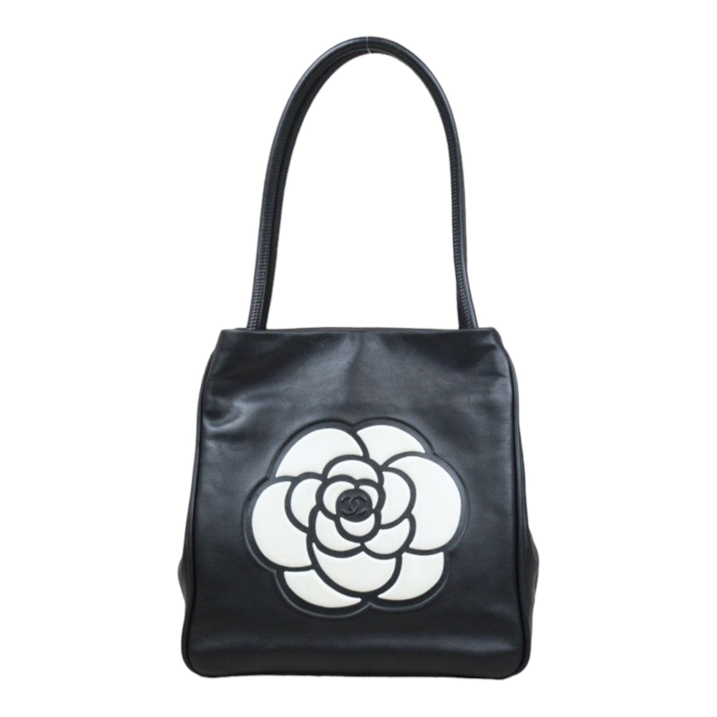 Rank AB ｜ CHANEL Camellia Lamb Skin ToteBag  Made In 2002～2003 Year ｜24040406