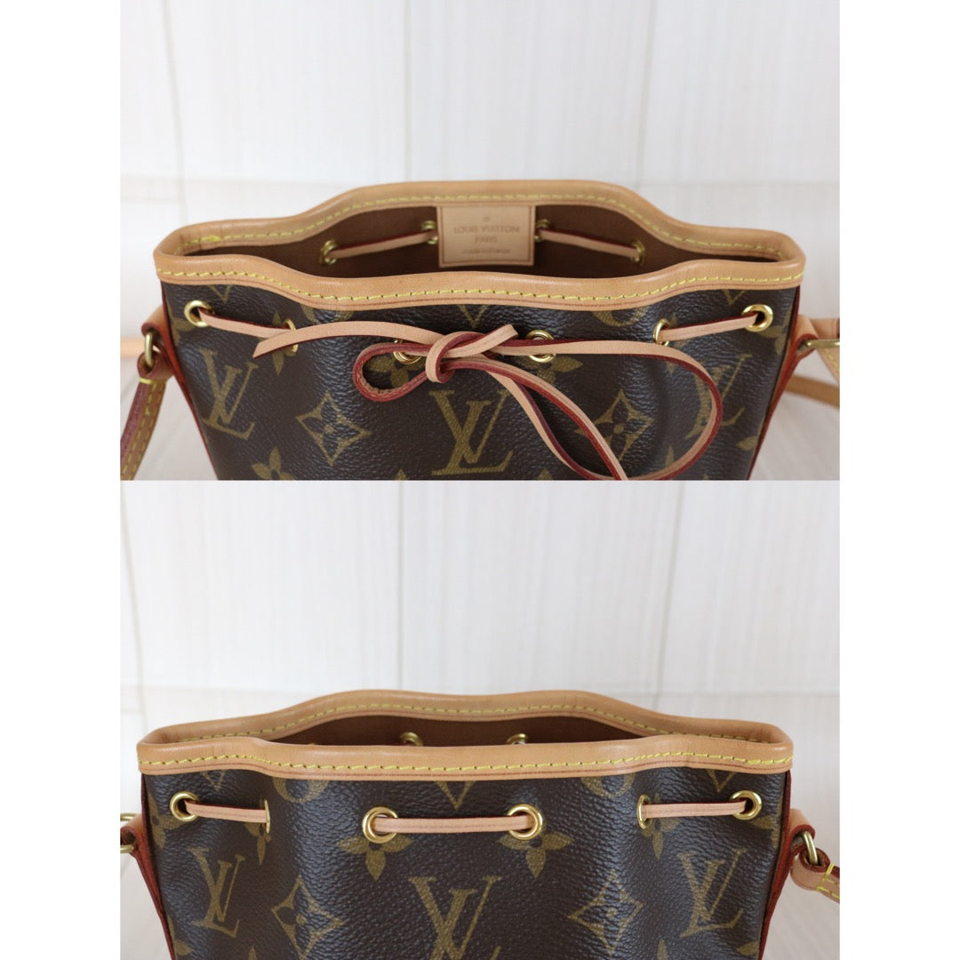 Include Entrupy Certificate of Authenticity｜Very Good ( Rank A)｜ Louis Vuitton Monogram  Nano Noe  Shoulder Bag ｜X26031203