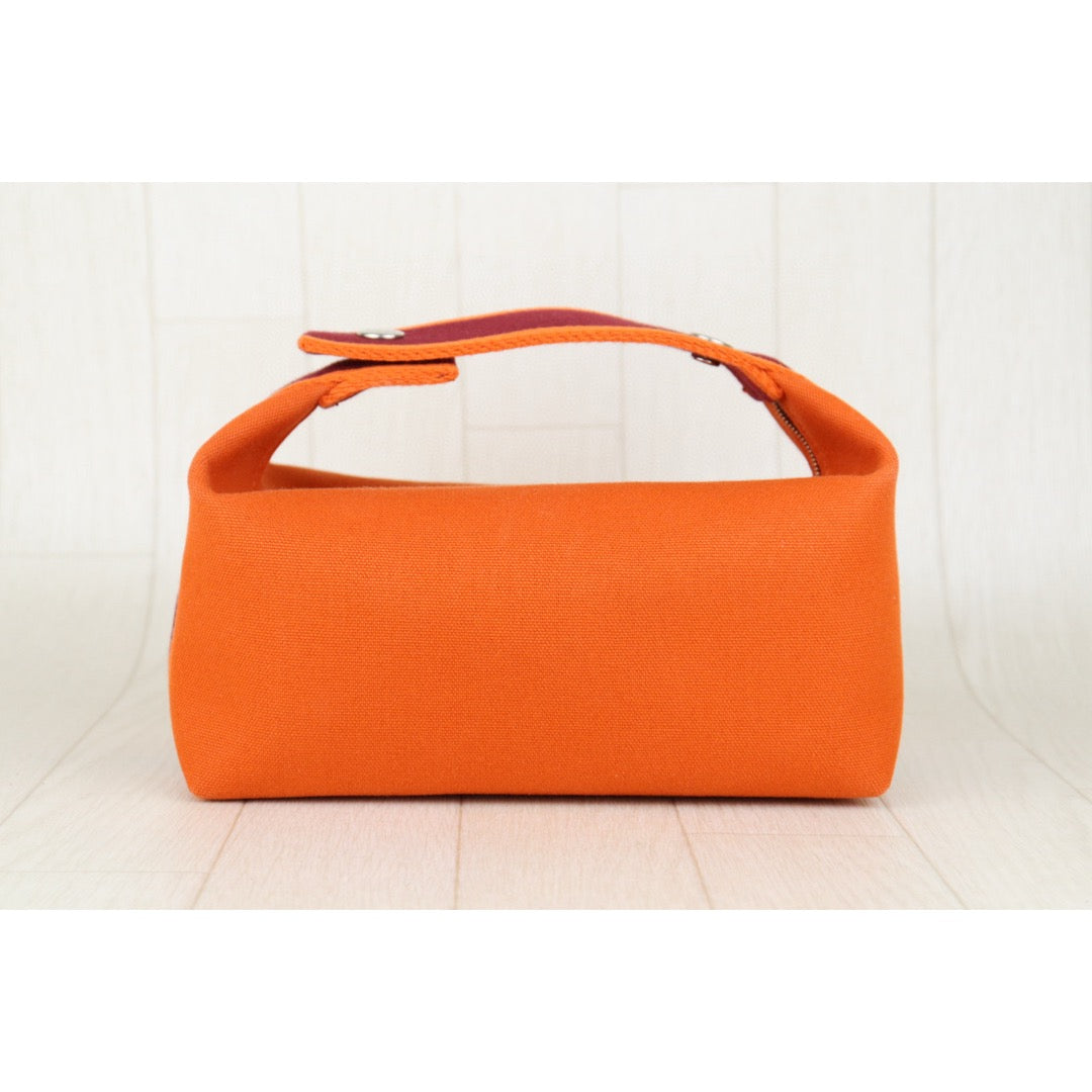 Very Good ( Rank A) ｜ HERMES Bride-A-Brac Canvas Orange Handbag｜H25042205