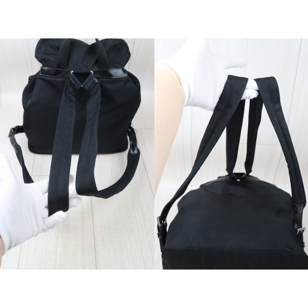 Rank AB｜Prada Nylon Backpack Medium Black｜24061328