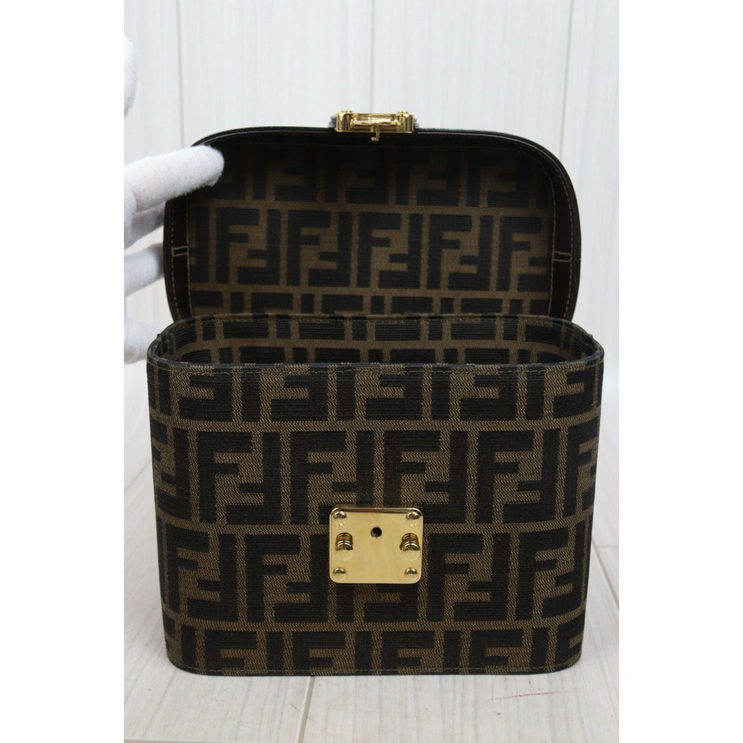 Very Good ( Rank A)｜ FENDI Zucca Vanity 2way Handbag Shoulder Bag｜25121102