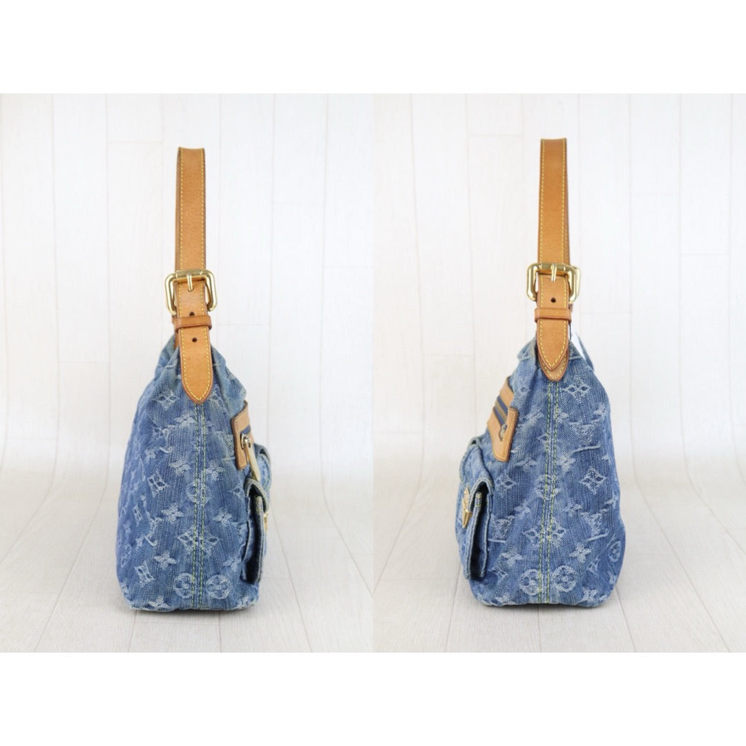 Include Entrupy Certificate of Authenticity｜Good ( Rank AB)｜Louis Vuitton Monogram Denim Baggy PM  ShoulderBag｜Z26092907
