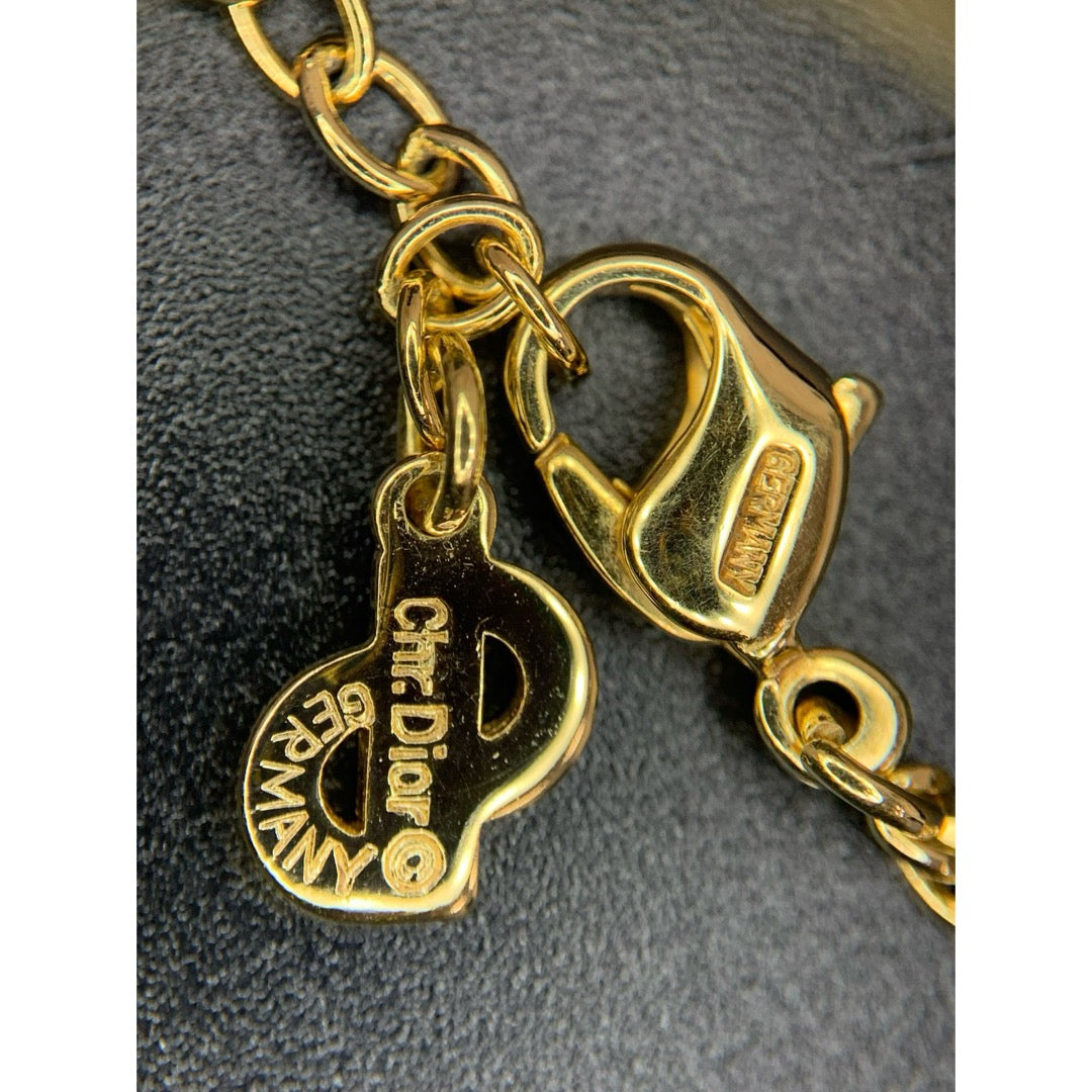Very Good ( Rank A) ｜ Dior CD Rhinestone Necklace ｜V25110614
