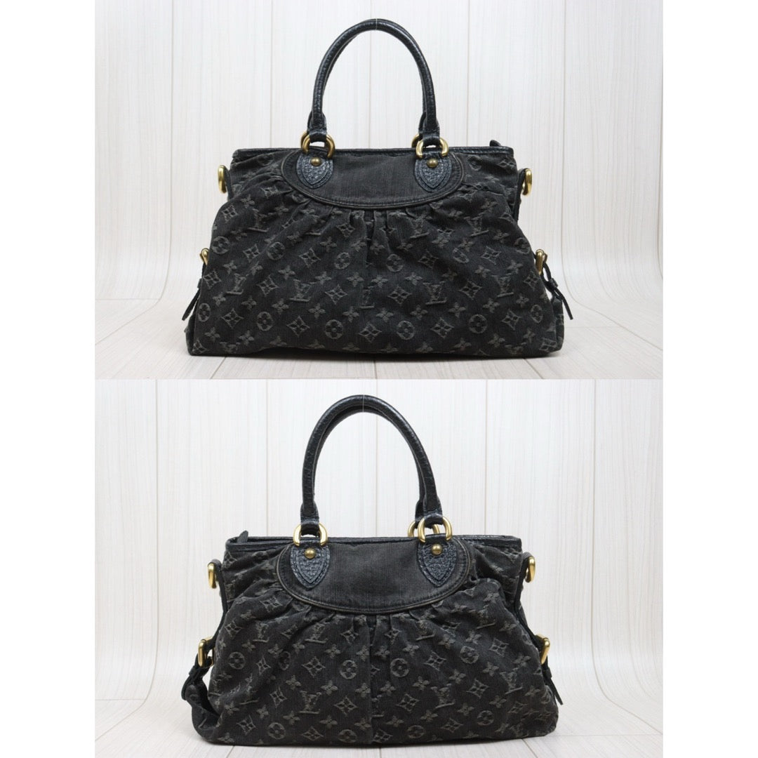 Good ( Rank AB)｜ LV Denim Monogram Black Tote Bag Shoulder Bag｜26030801