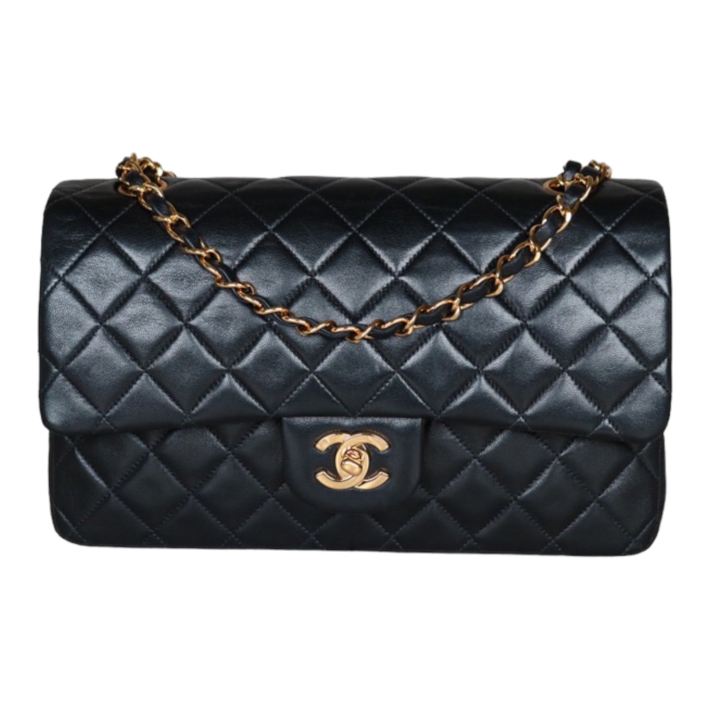 Rank A ｜ CHANEL Matrasse Double Flap 25 Shoulder Bag Black Made In 1996-1997Year｜S24052401