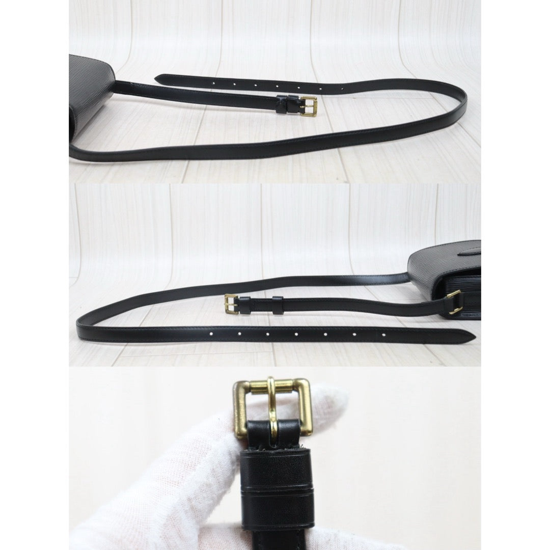 Very Good ( Rank A)｜LV Epi Saint-Cloud PM Shoulder Bag Black｜25070802