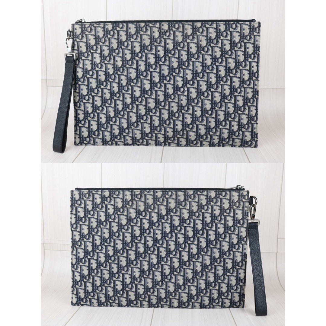 Include Entrupy Certificate of Authenticity｜Very Good ( Rank A)｜ Dior  Montaigne Oblique Pouch Handbag 35｜S26052204