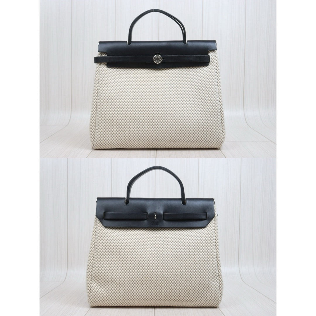 Include Entrupy Certificate of Authenticity｜Good ( Rank AB)｜ HERMES Herbag PM Hang Bag □H Stamp Made in 2004Year No Shoulder strap｜26051803