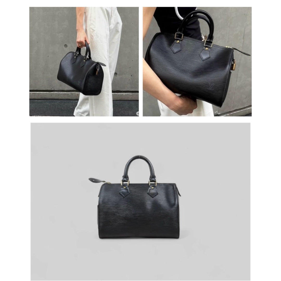 Good ( Rank AB)｜ LV Epi Speedy 25 Hand Bag Black｜25052110