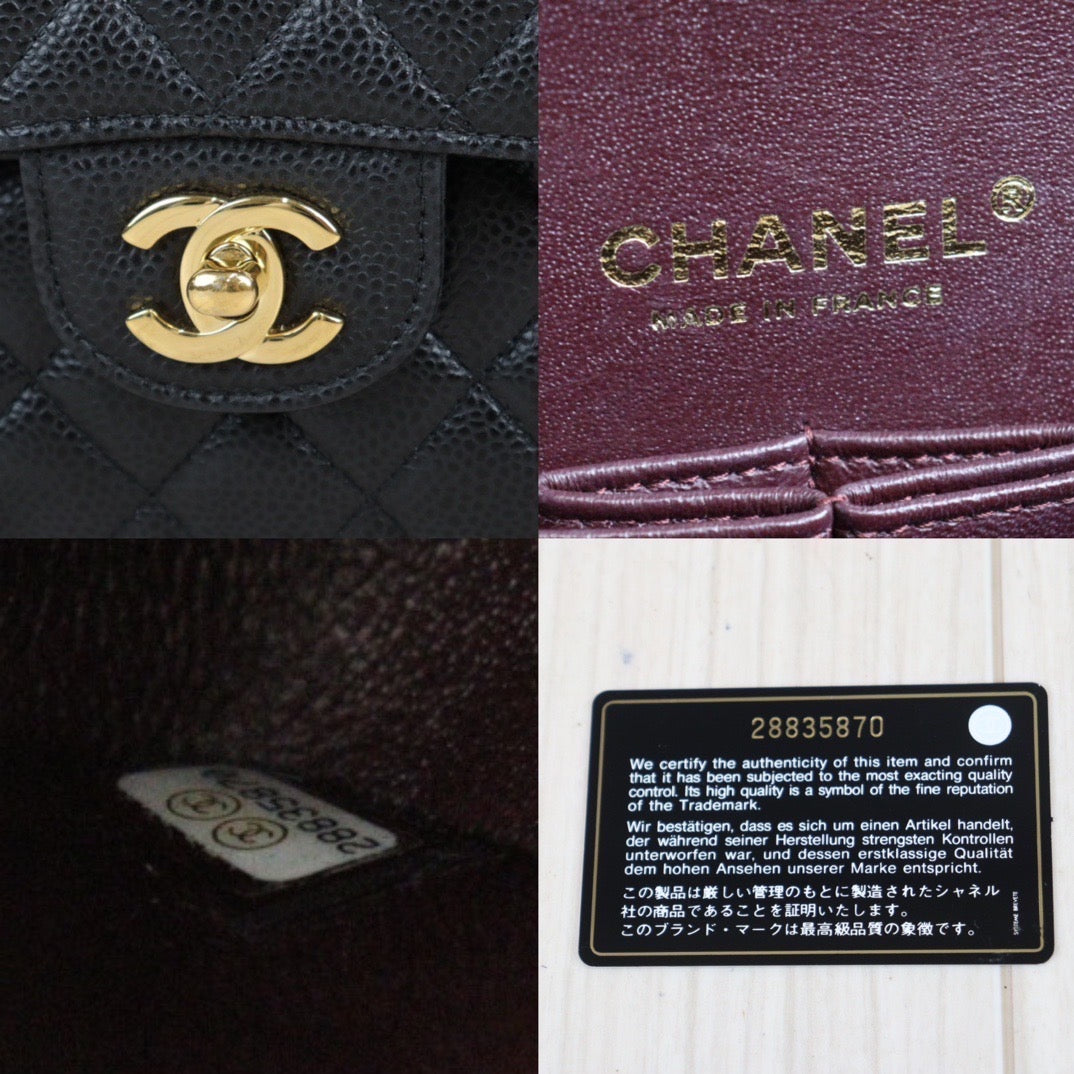 Rank SA ｜ CHANEL Caviar Skin Matrasse Double Flap 23 Shoulder Bag Full Set Made In 2019 Year｜23101008