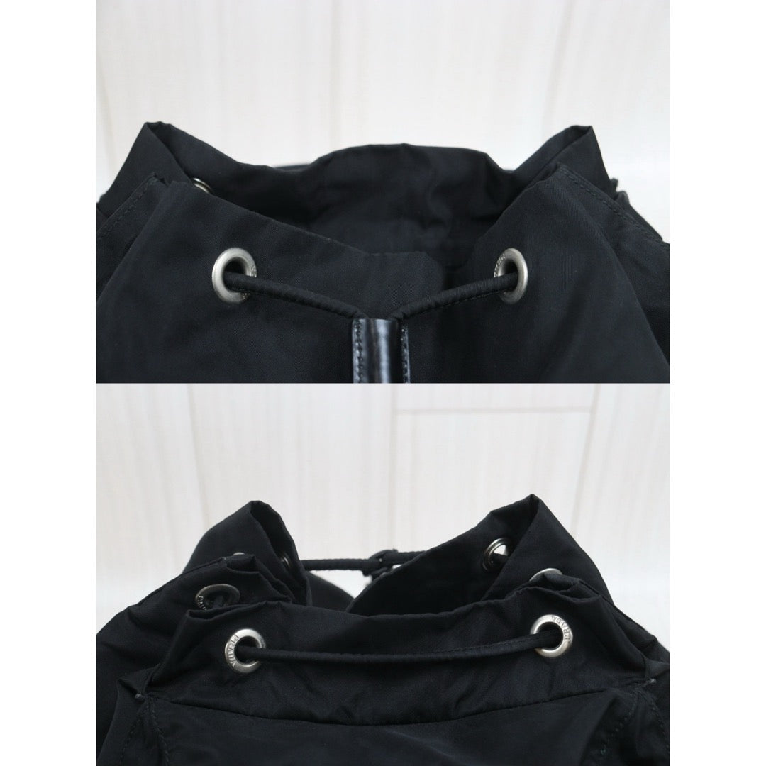 Include Entrupy Certificate of Authenticity｜Good ( Rank AB) ｜Prada  Nylon Black Backpack Medium｜26062601