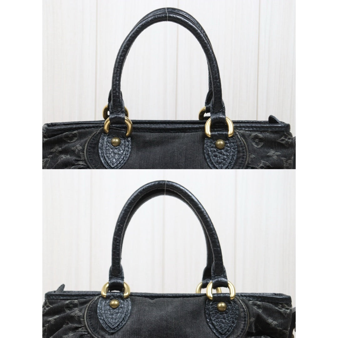 Good ( Rank AB)｜ LV Denim Monogram Black Tote Bag Shoulder Bag｜26030801