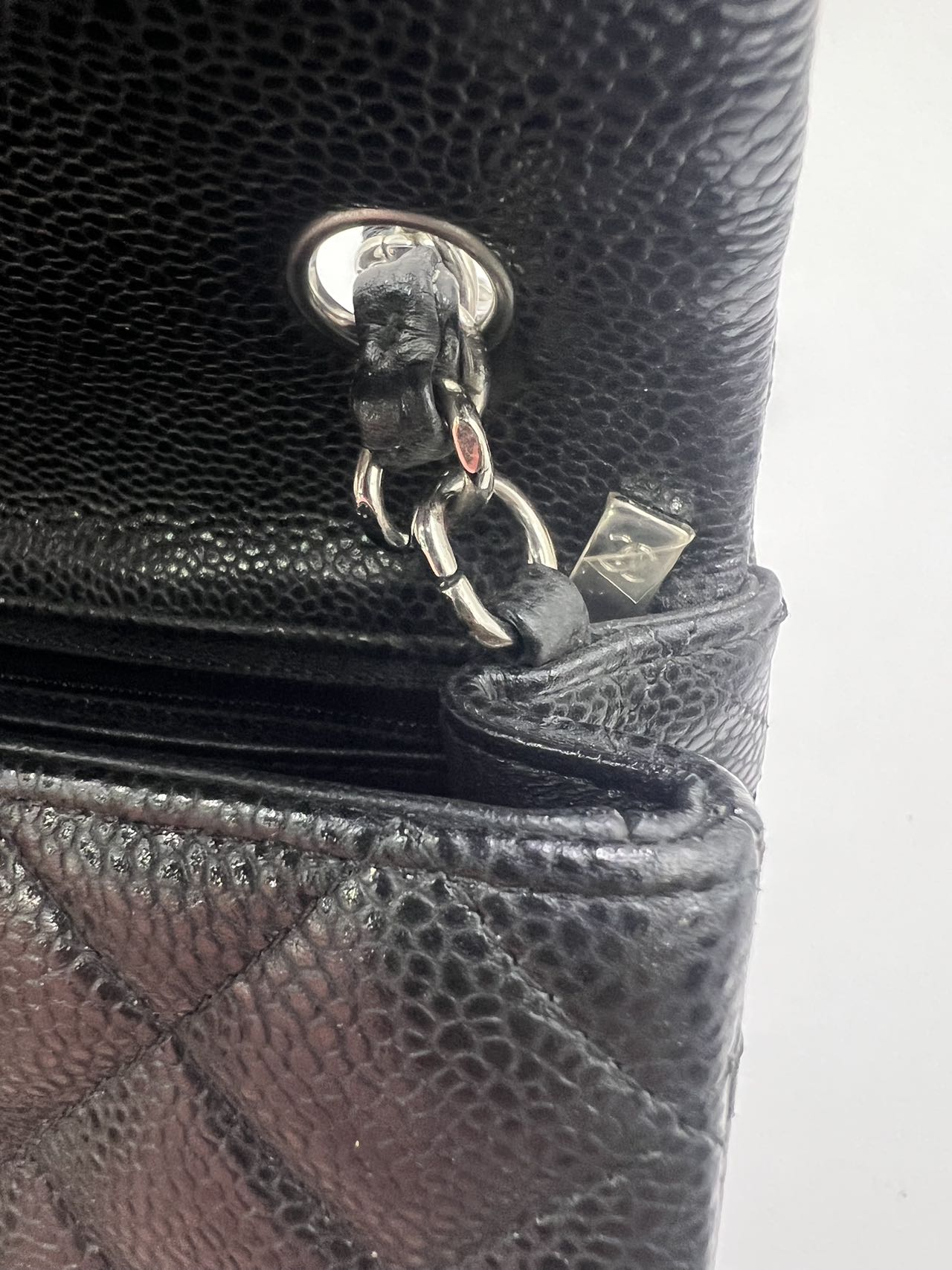First installment 1/2｜ Very Good ( Rank A)｜ CHANEL Caviar Skin Matrasse Single Flap 20 Shoulder Bag Black
