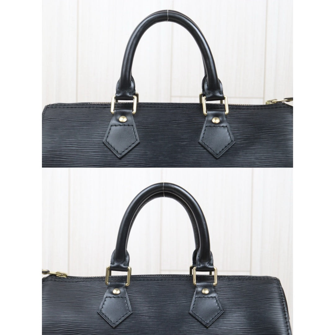 Good ( Rank AB)｜ LV Epi Speedy 25 Hand Bag Black｜25070302