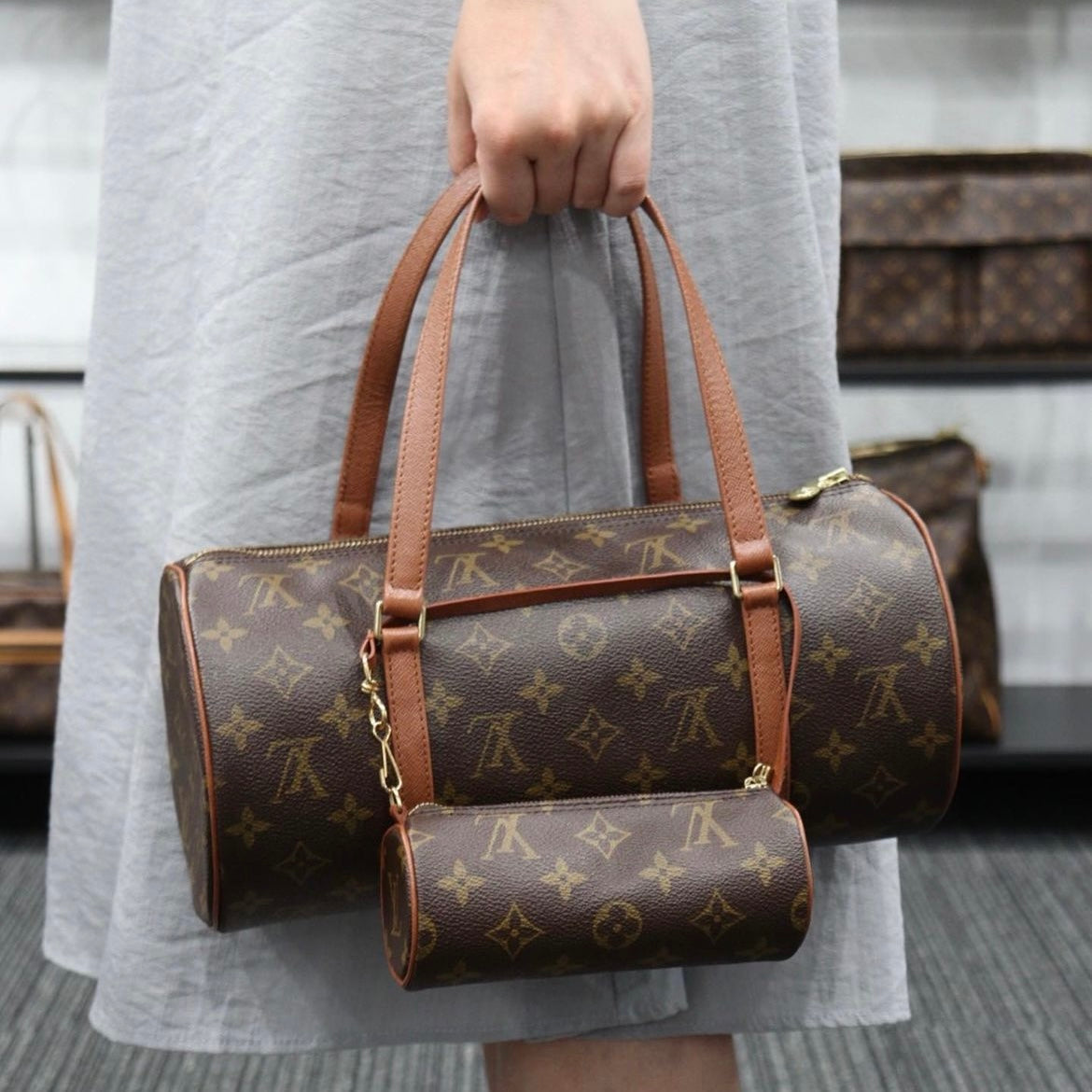 Rank A ｜ LV Monogram Papillon 30 Handbag ｜23113006