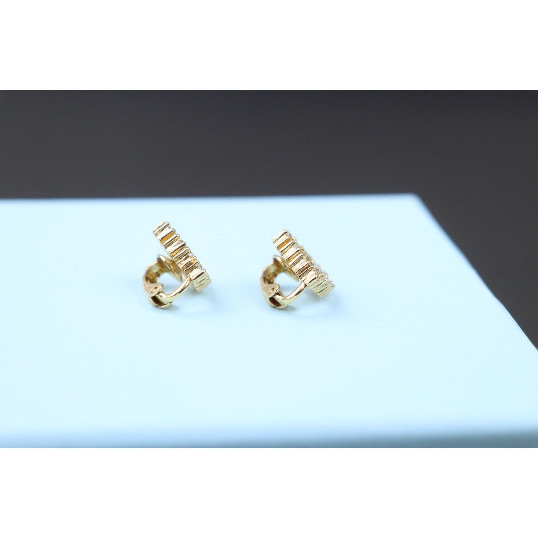 Rank A ｜ Dior CD Earring Gold Plated｜24072510