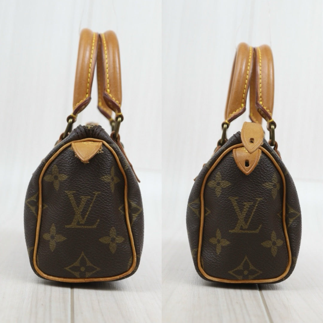 Include Entrupy Certificate of Authenticity｜Good ( Rank AB) ｜ Louis Vuitton Monogram Mini Speedy  Hand Bag With Shoulder Strap｜26090704