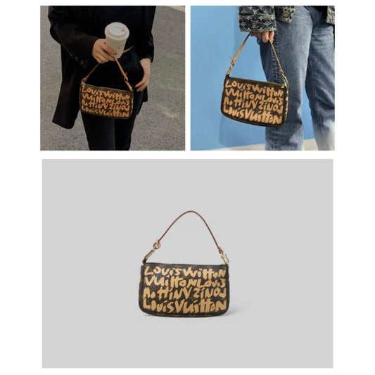 Very Good ( Rank A)｜ LV Spring Summer Collection Monogram Graffiti Pochette Accessoires ｜H24093005