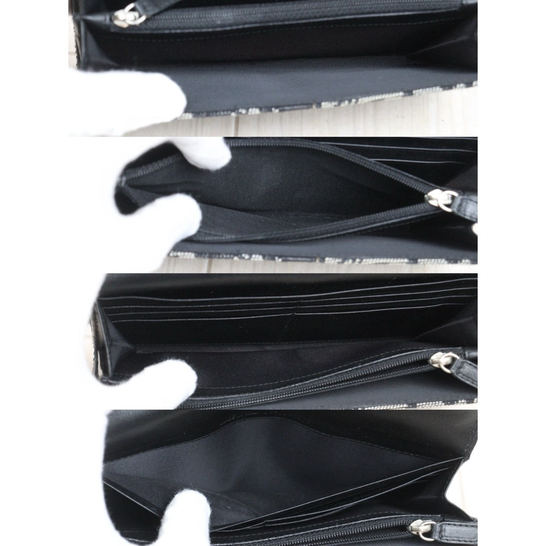 Good ( Rank AB)｜ Dior Trotter  Black Long Wallet｜25103102