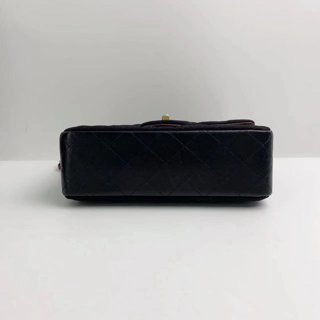 Rank A｜ CHANEL Campus Matrasse  Single Flap 23 Badge Black｜230647