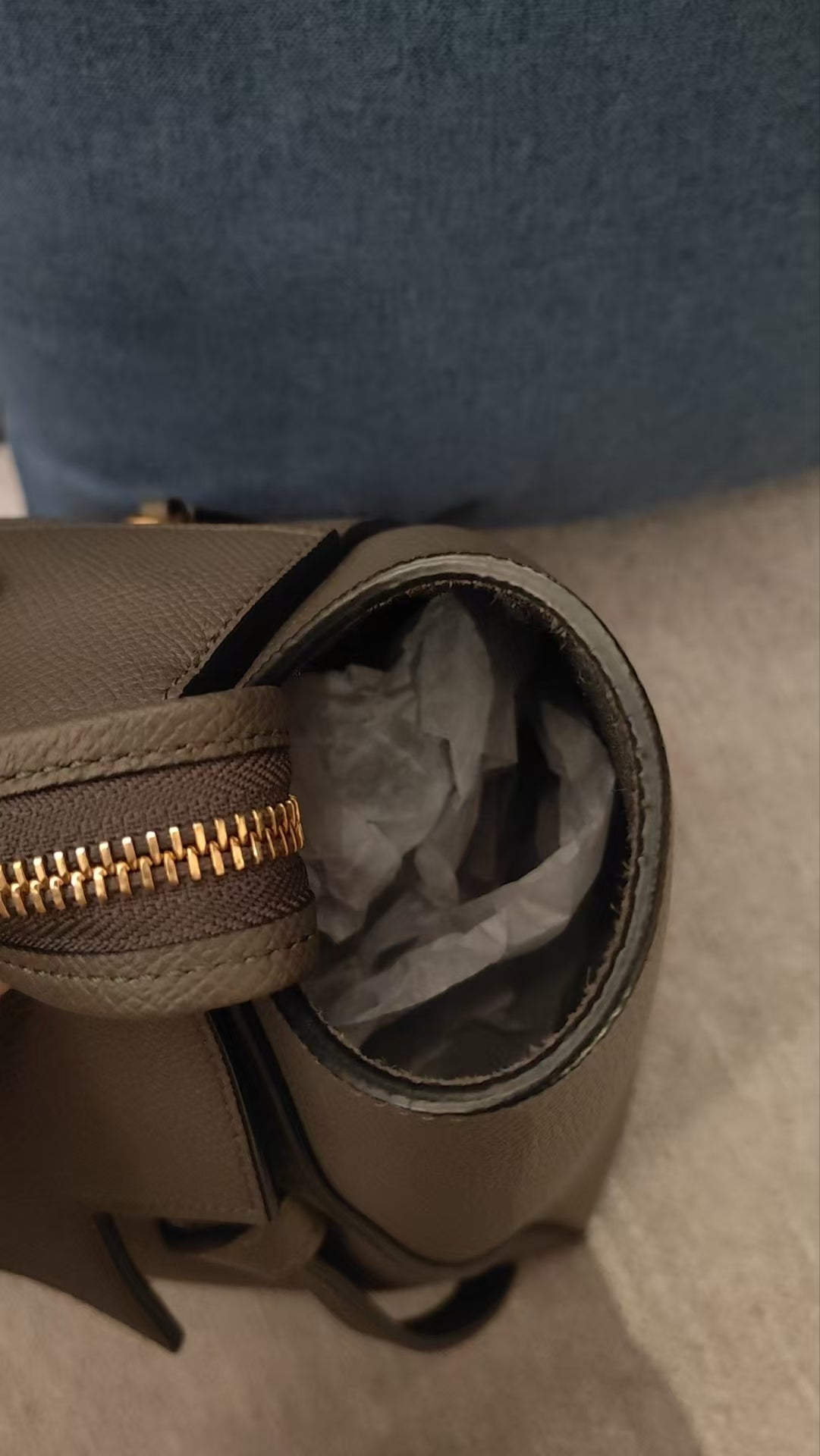 Very Good ( Rank A)｜CELINE Leather Calf Belt Micro Handbag Shoulder Bag