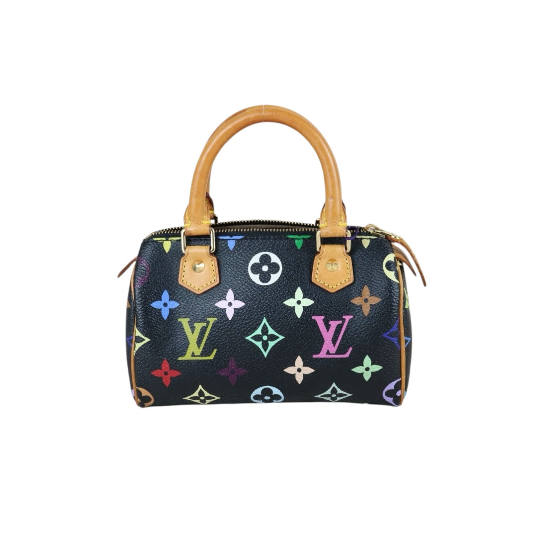 Include Entrupy Certificate of Authenticity｜Good ( Rank AB)｜  Louis Vuitton Monogram  Multicolor Nano Speedy Hand Bag ｜W26032601