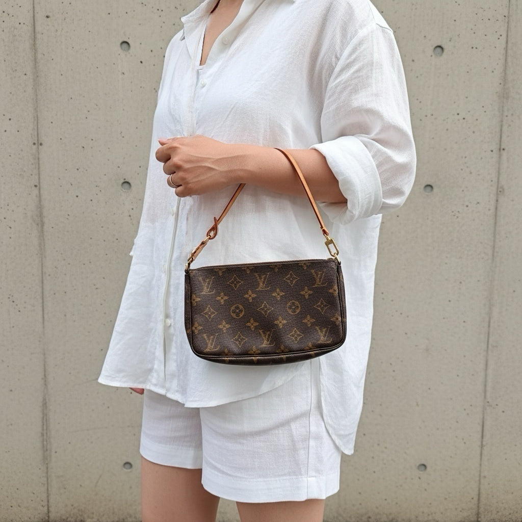 Include Entrupy Certificate of Authenticity｜Very Good ( Rank A)｜ Louis Vuitton  Monogram Pochette Accessoires ｜26061106