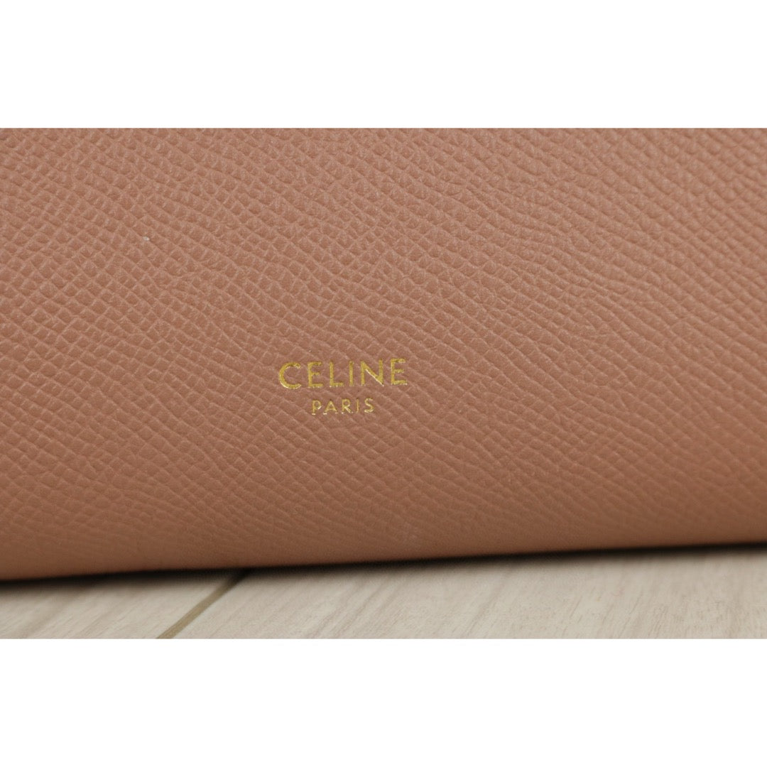 Very Good ( Rank A)｜CELINE Leather Calf Belt Nano Handbag Shoulder Bag Desert Rose｜S25042811