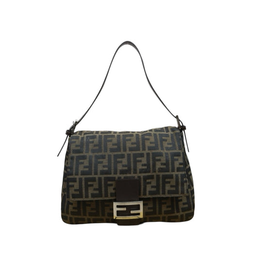 Include Entrupy Certificate of Authenticity｜Good ( Rank AB)｜ FENDI Zucca Mamma Baguette  Shoulder Bag  ｜26040602