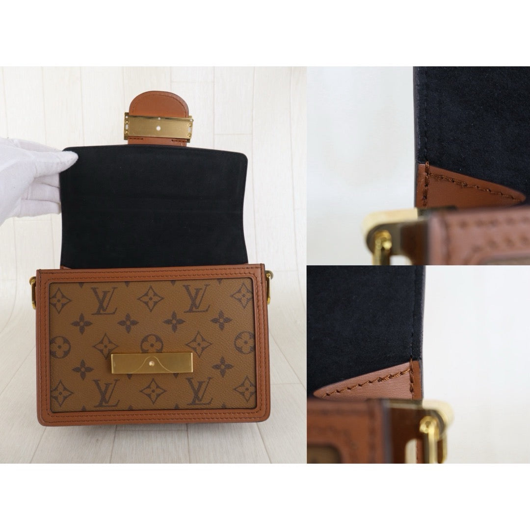 Include Entrupy Certificate of Authenticity｜Very Good ( Rank A) ｜LV Monogram Reverse Dauphine PM Shoulder Bag  IC Chips Model｜S26081702