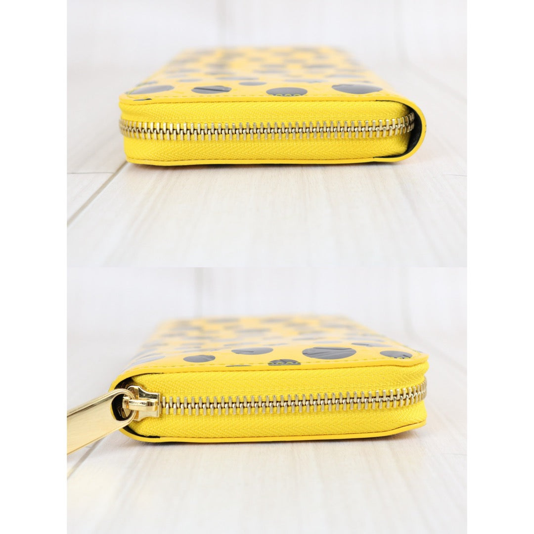 Include Entrupy Certificate of Authenticity｜Excellent（Rank SA）｜Louis Vuitton  x Yayoi Kusama Monogram Vernis   Dots lnfinity Zippy Long Style Wallet｜X26090801