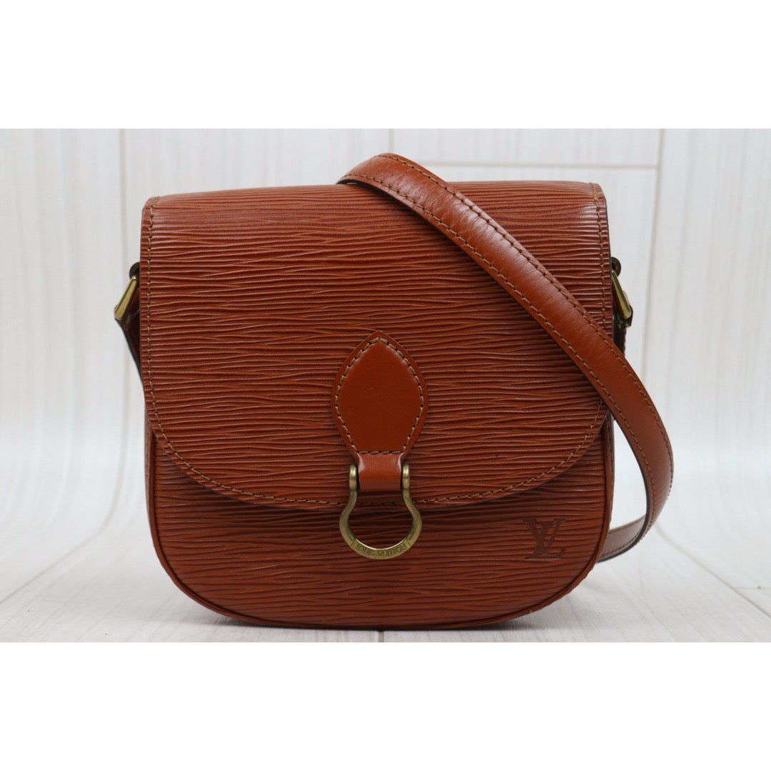Good ( Rank AB)｜ LV Epi Saint Cloud PM Shoulder Bag Caramel｜V25102805