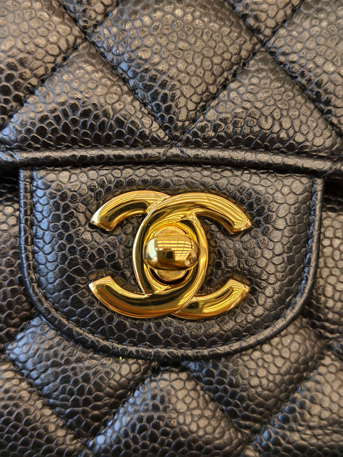 Include Entrupy Certificate of Authenticity｜Very Good ( Rank A)｜ CHANEL caviar Skin Matrasse Chain Double Flap 25 Shoulder Bag  Black